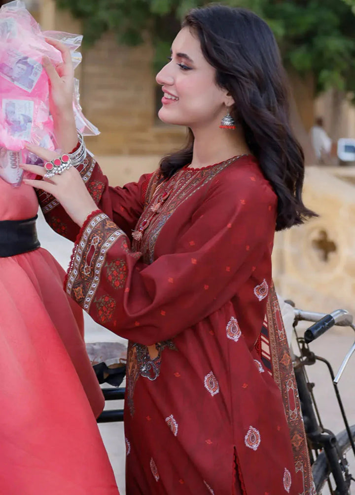 Arabic Lawn By Asim Jofa Printed Suit Unstitched 3 Piece AJ24AL AJPL-07 - Summer Collection