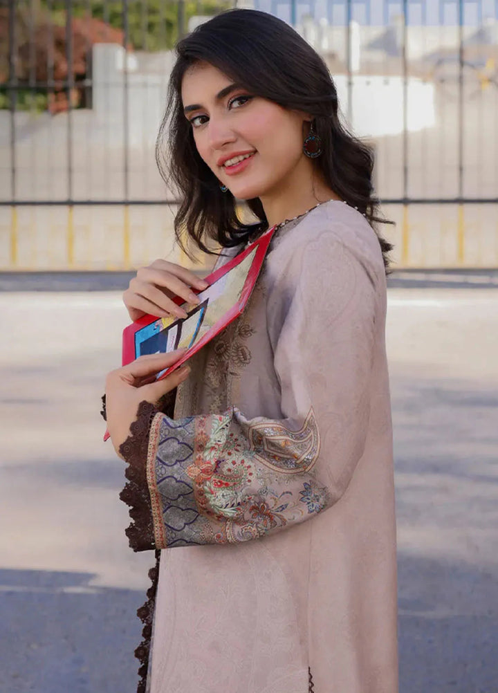 Arabic Lawn By Asim Jofa Printed Suit Unstitched 3 Piece AJ24AL AJPL-16 - Summer Collection