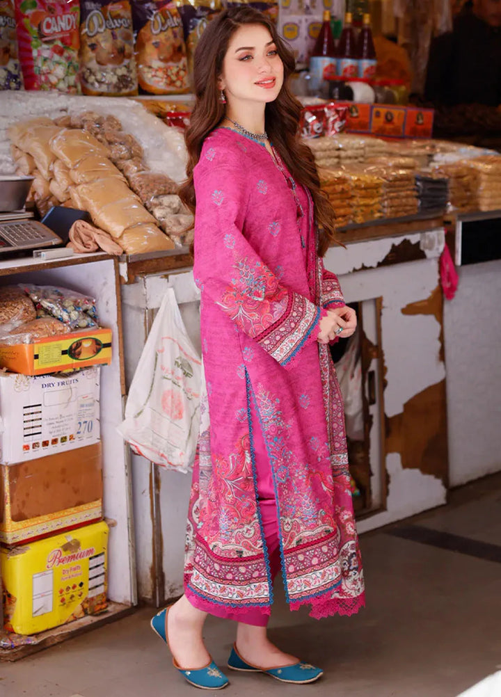 Arabic Lawn By Asim Jofa Printed Suit Unstitched 3 Piece AJ24AL AJPL-17 - Summer Collection