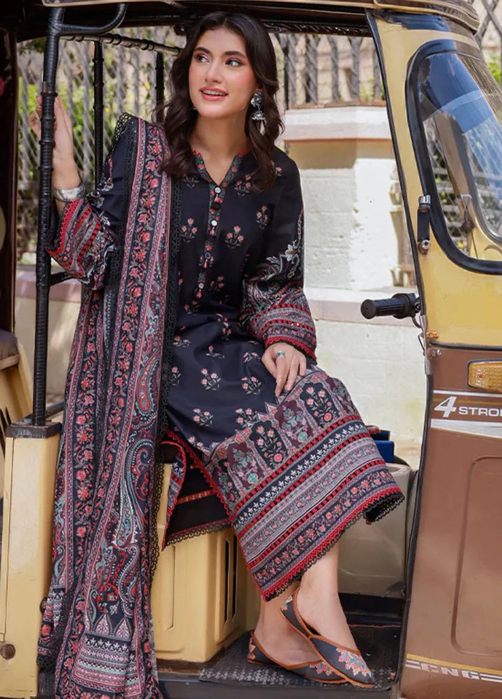 Arabic Lawn By Asim Jofa Printed Suit Unstitched 3 Piece AJ24AL AJPL-19 - Summer Collection