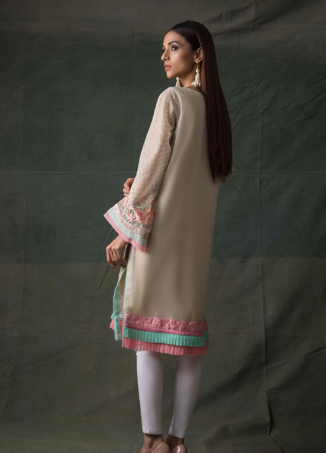 Areeba Saleem Embroidered Lawn  Unstitched Kurties AS21K 05 - Summer Collection