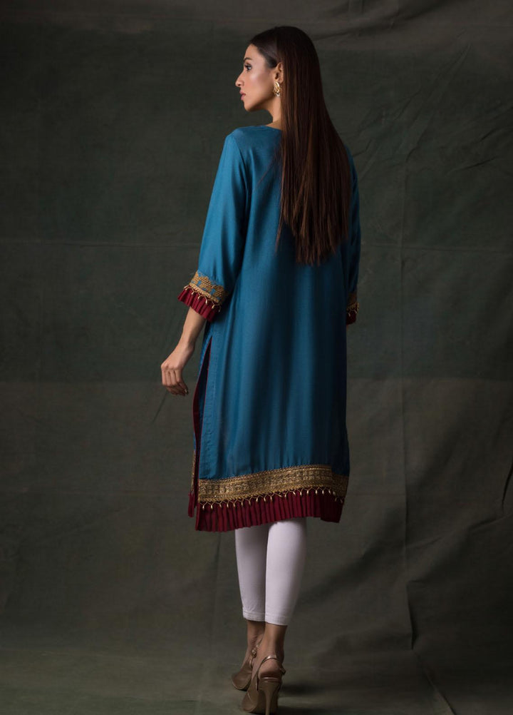 Areeba Saleem Embroidered Lawn  Unstitched Kurties AS21K 10 - Summer Collection