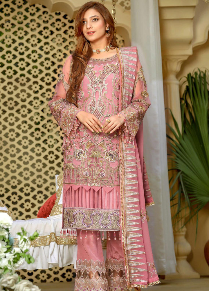Areesha Embroidered  Suits Unstitched 3 Piece ARE22-P16 3 Blush - Premium Collection