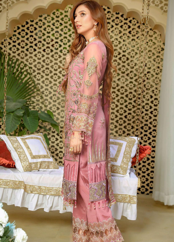 Areesha Embroidered  Suits Unstitched 3 Piece ARE22-P16 3 Blush - Premium Collection