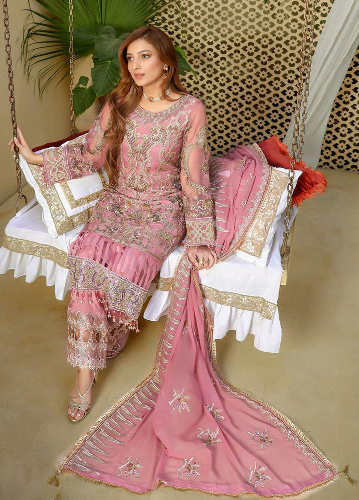 Areesha Embroidered  Suits Unstitched 3 Piece ARE22-P16 3 Blush - Premium Collection