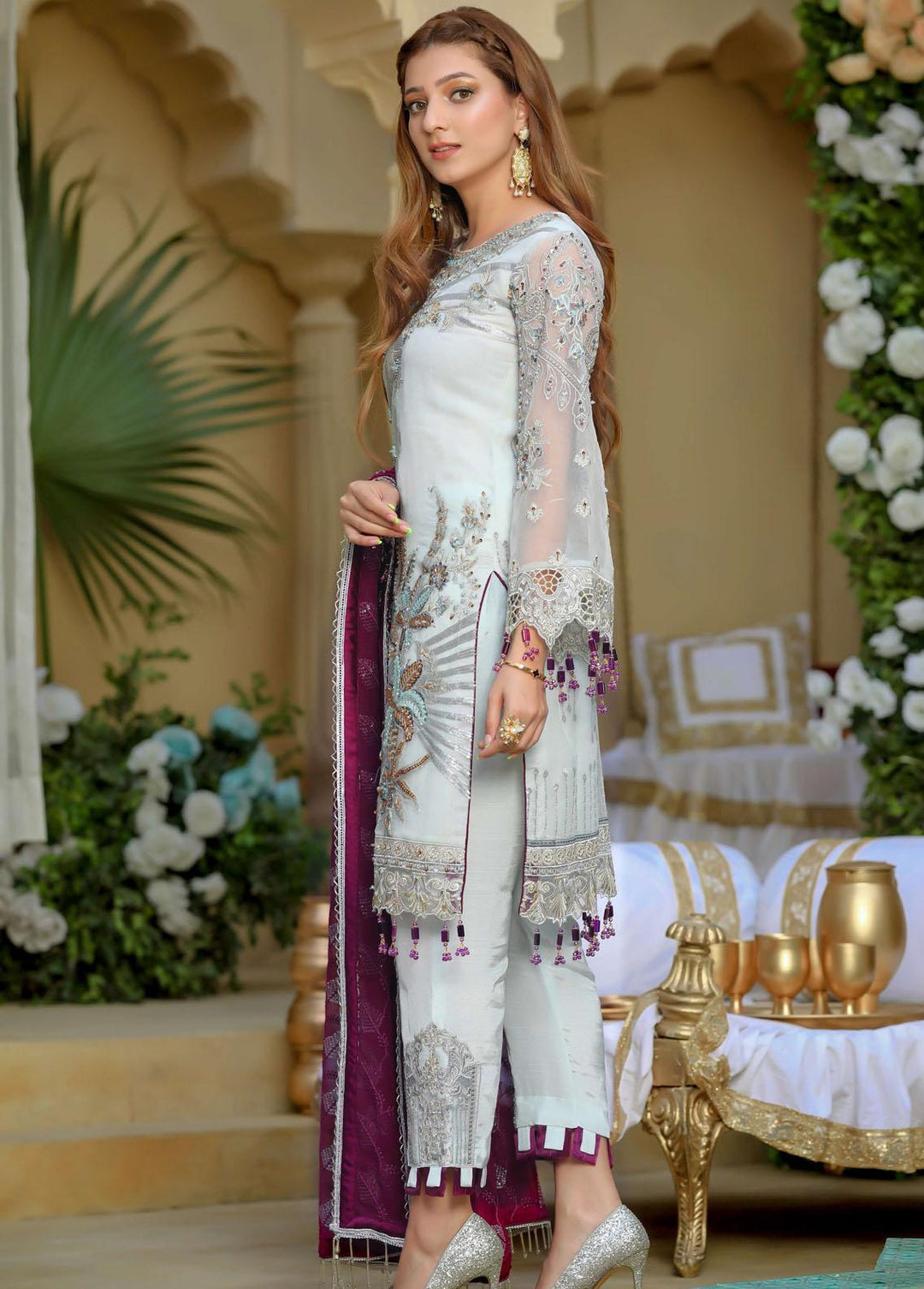 Areesha Embroidered  Suits Unstitched 3 Piece ARE22-P16 5 Splonk - Premium Collection