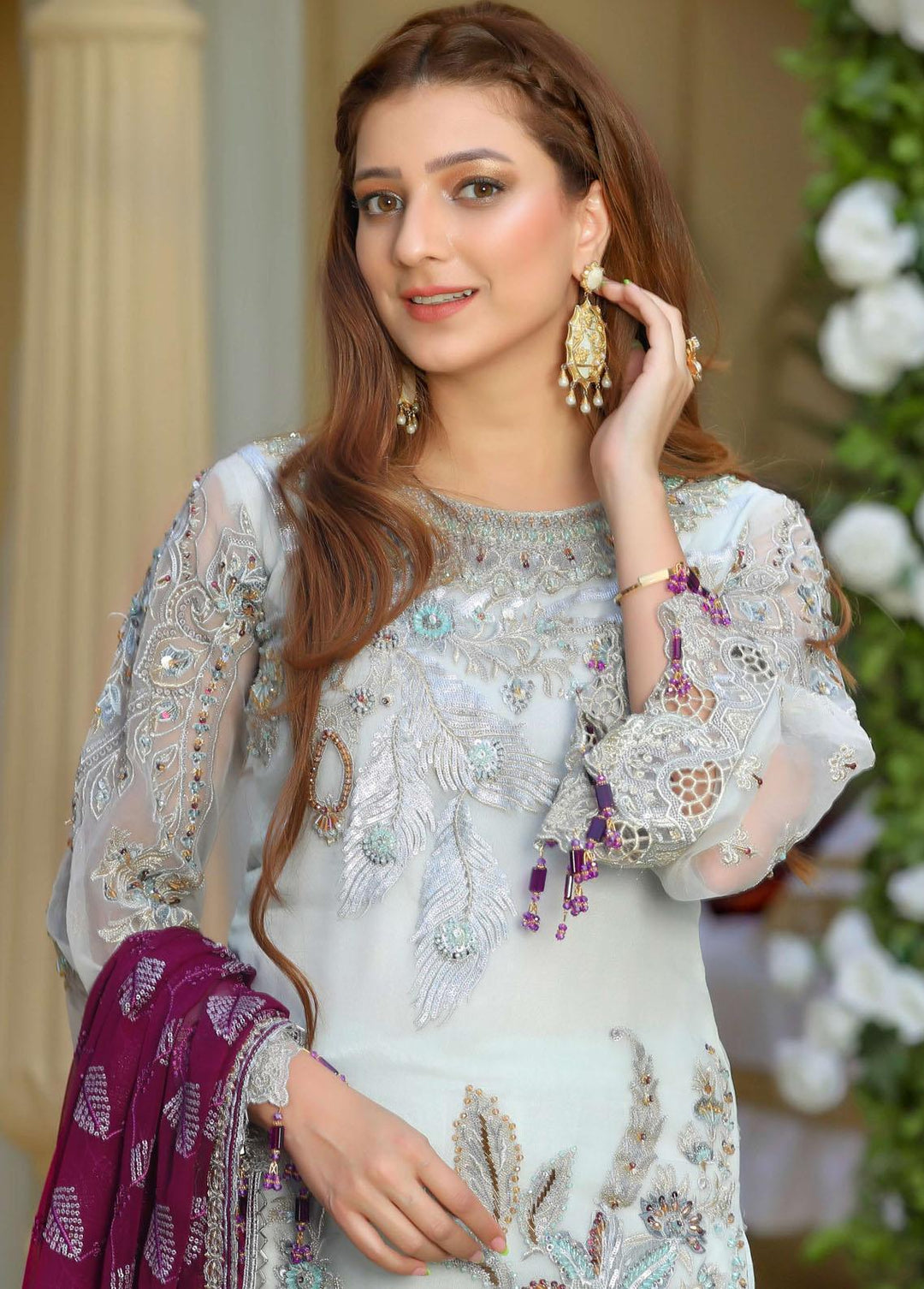 Areesha Embroidered  Suits Unstitched 3 Piece ARE22-P16 5 Splonk - Premium Collection