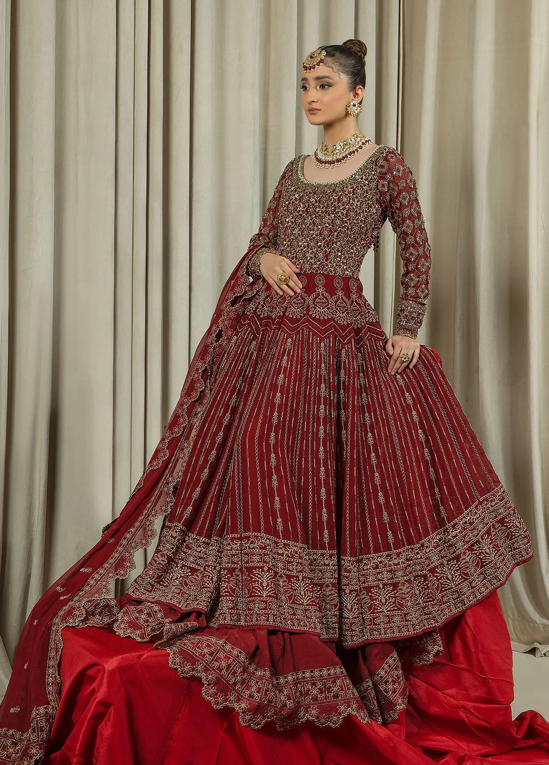 Arif Ashraf Pret Embroidered Chiffon 3 Piece Suit Manavati