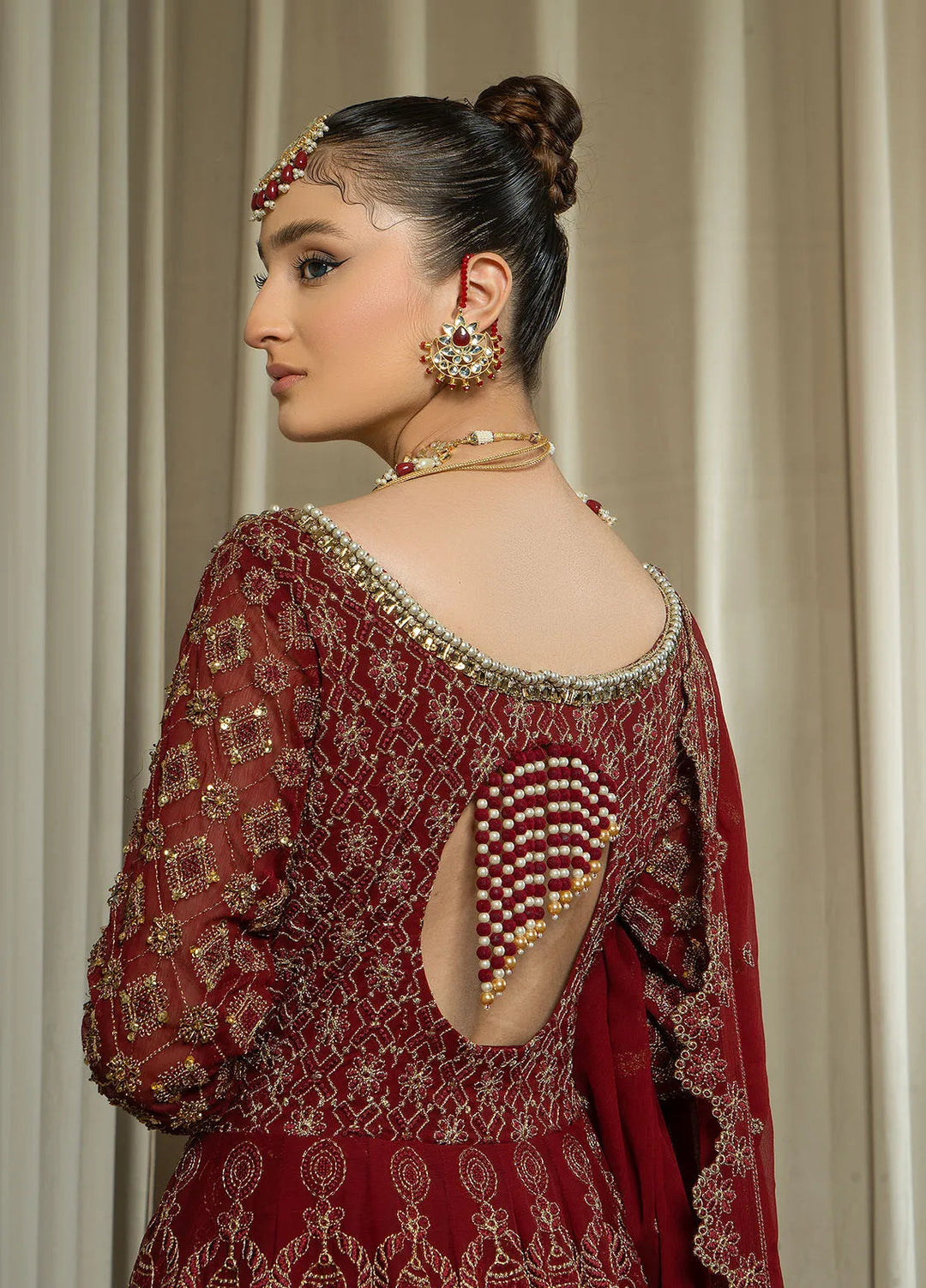 Arif Ashraf Pret Embroidered Chiffon 3 Piece Suit Manavati