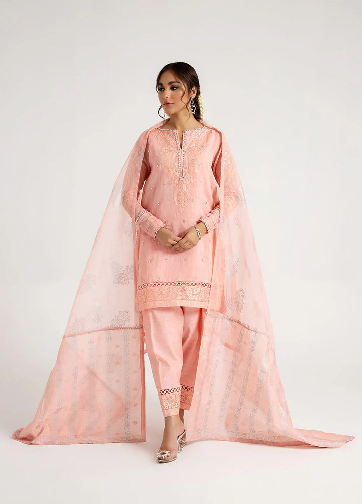 Arif Ashraf Pret Embroidered Cotton Silk 3 Piece Suit Shaftaloo