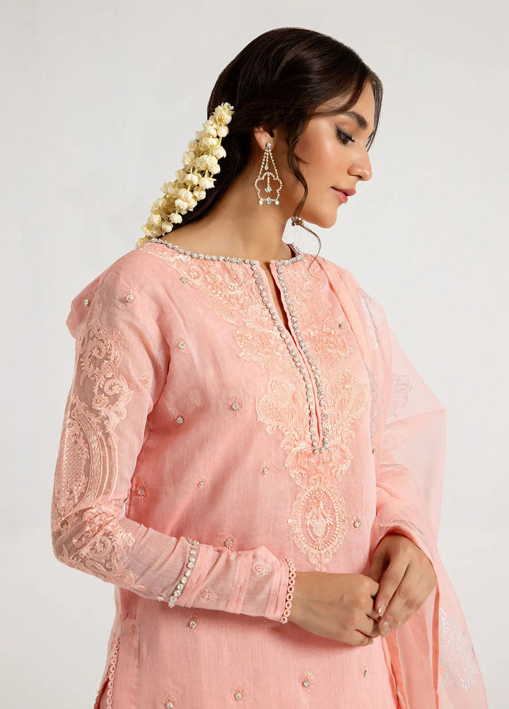 Arif Ashraf Pret Embroidered Cotton Silk 3 Piece Suit Shaftaloo