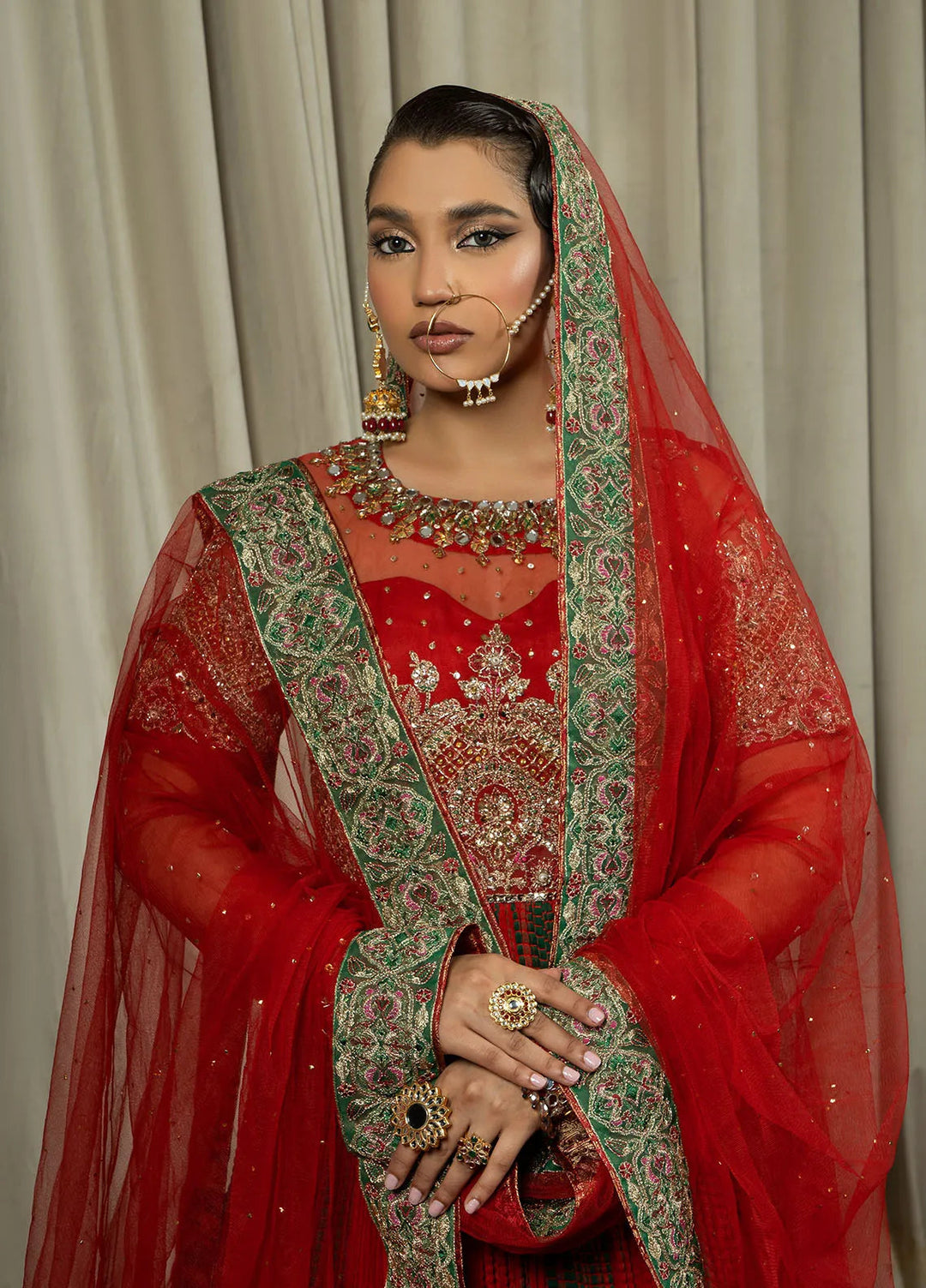Arif Ashraf Pret Embroidered Crush 2 Piece Suit Mubarika