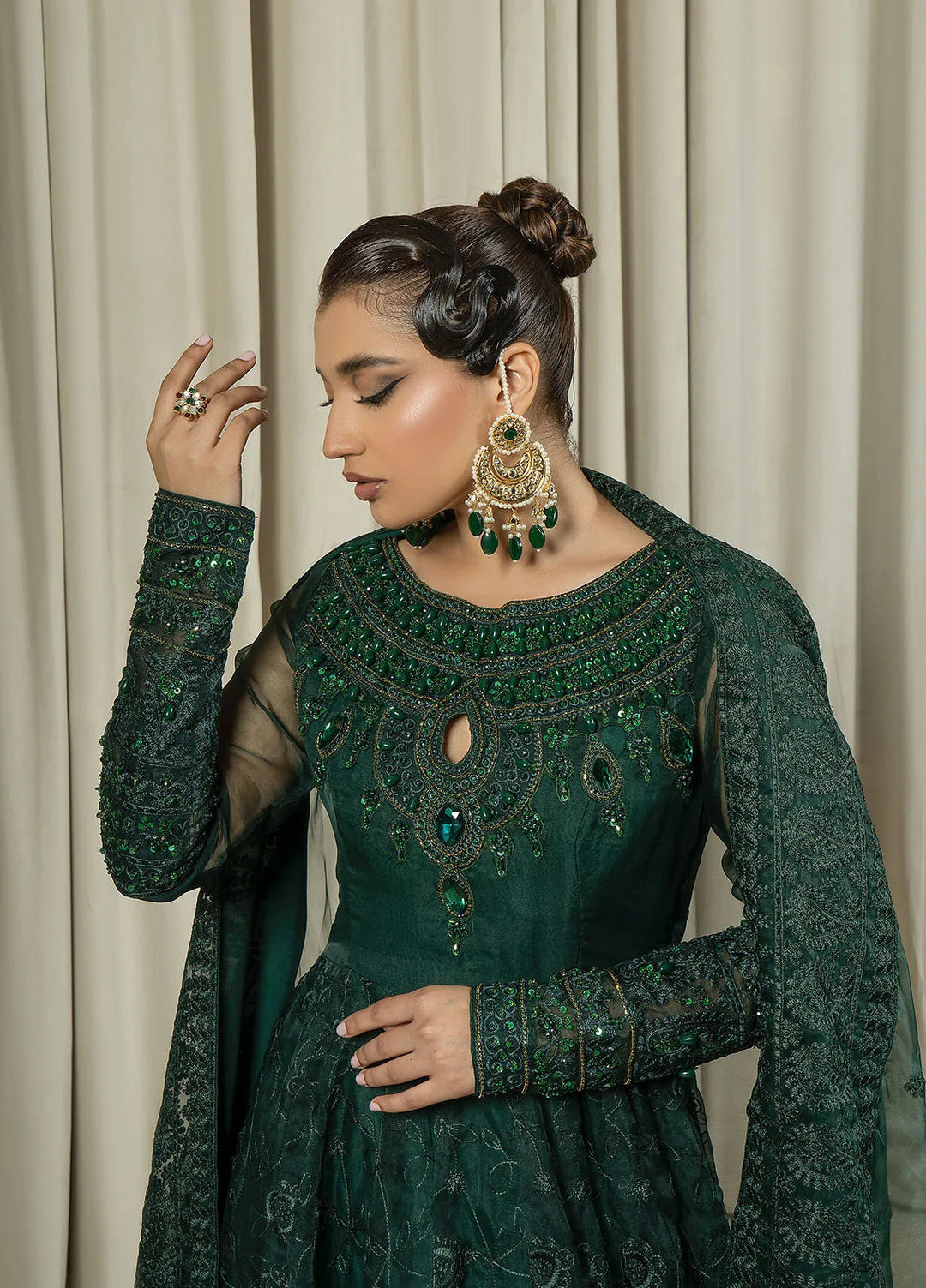 Arif Ashraf Pret Embroidered Organza 3 Piece Suit Noor Jahan