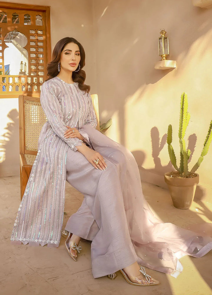 Arif Ashraf Pret Embroidered Organza 4 Piece Suit Lorem