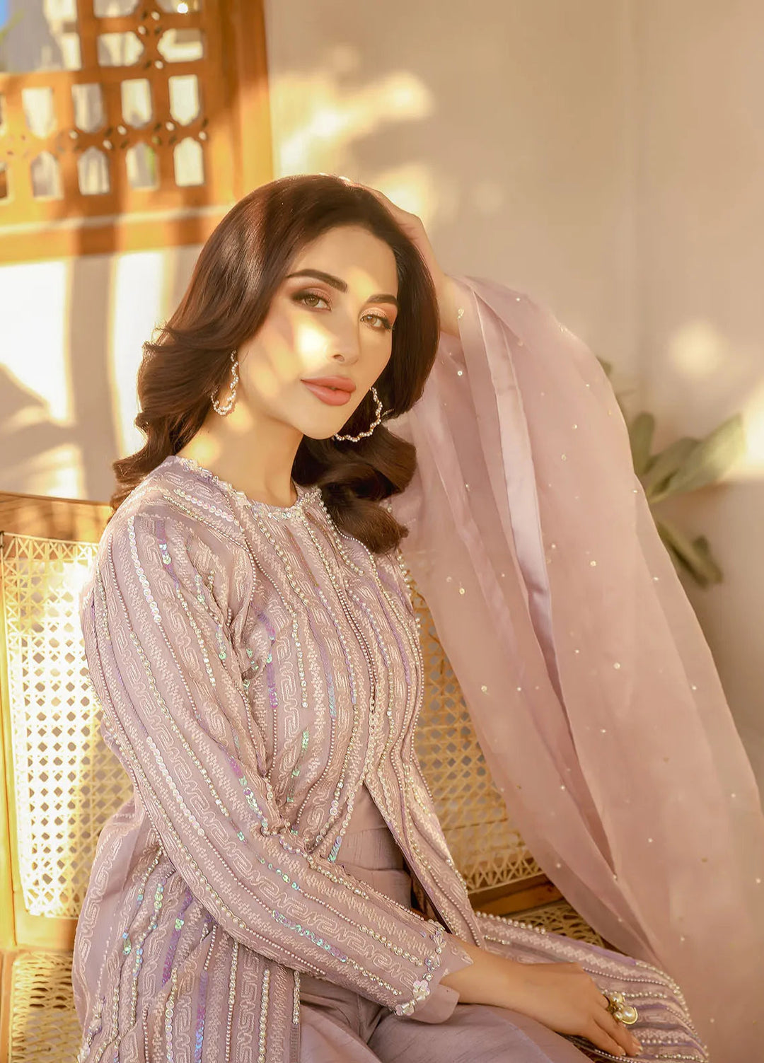 Arif Ashraf Pret Embroidered Organza 4 Piece Suit Lorem