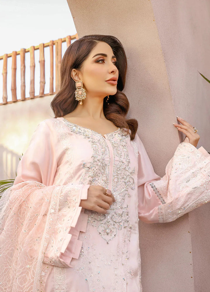Arif Ashraf Pret Embroidered Raw Silk 3 Piece Suit Alakh