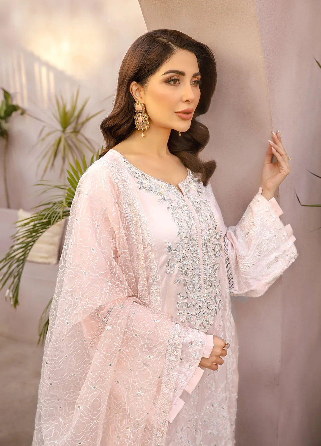 Arif Ashraf Pret Embroidered Raw Silk 3 Piece Suit Alakh