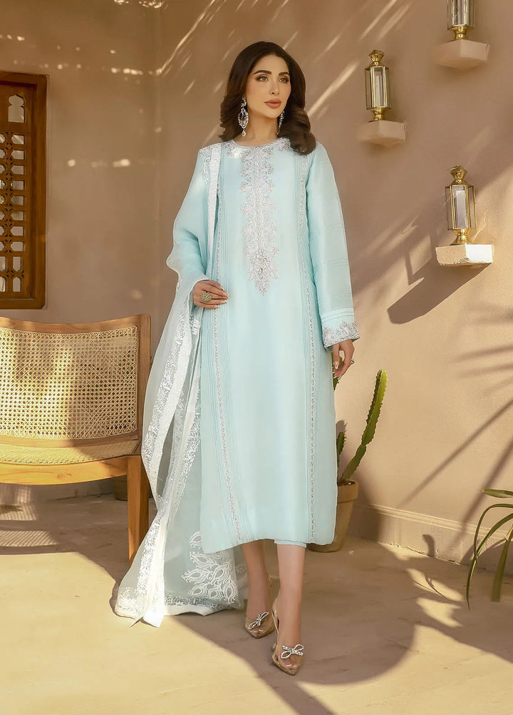 Arif Ashraf Pret Embroidered Raw Silk 3 Piece Suit Arjan