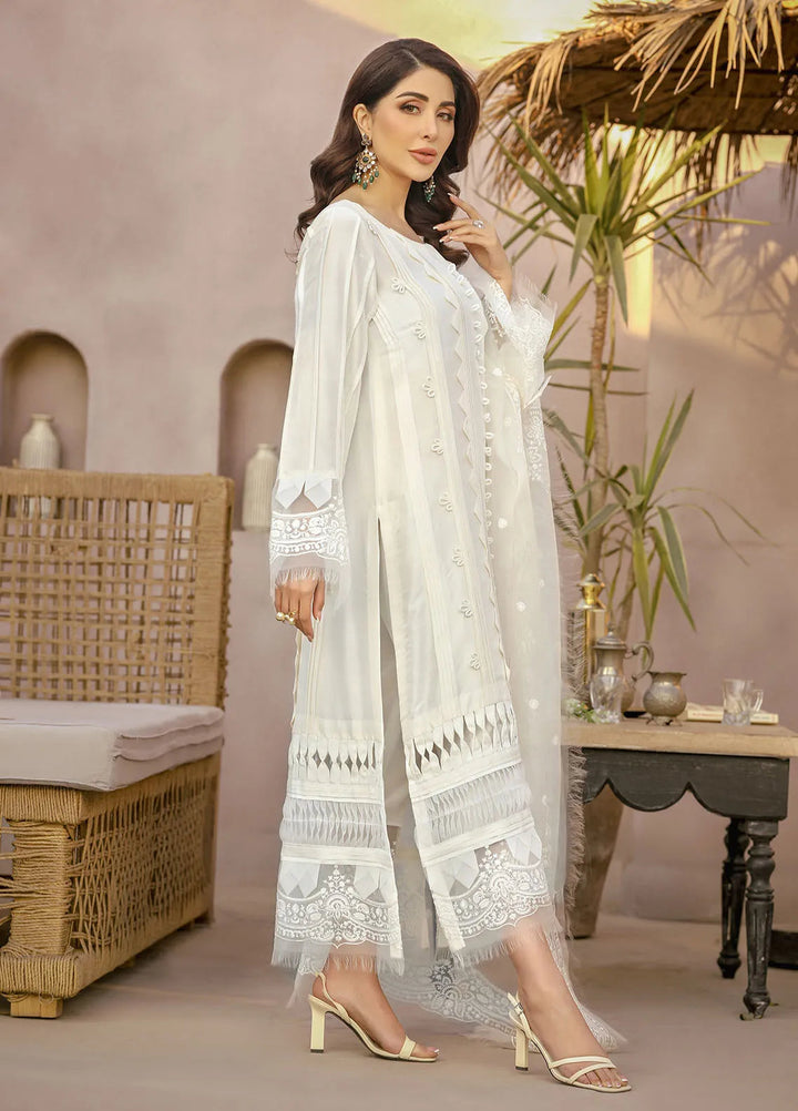 Arif Ashraf Pret Embroidered Raw Silk 3 Piece Suit Zunan
