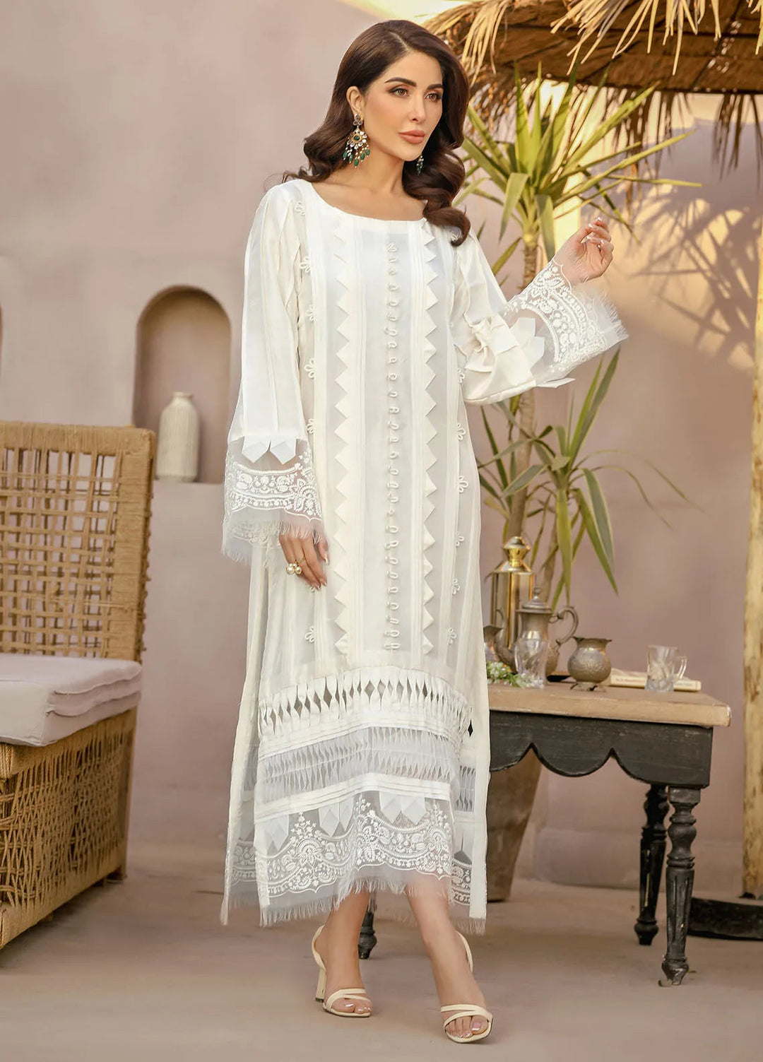 Arif Ashraf Pret Embroidered Raw Silk 3 Piece Suit Zunan