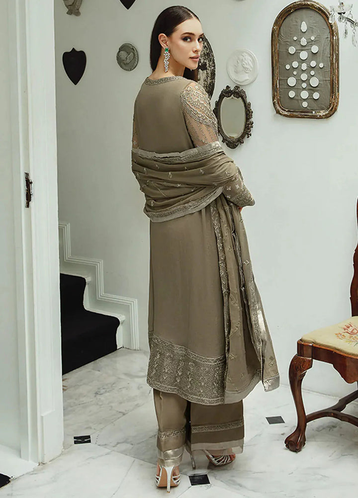 Ariya By Maryum N Maria Embroidered Chiffon Suit Unstitched 3 Piece MNM24A 504 Zarin - Formals Collection