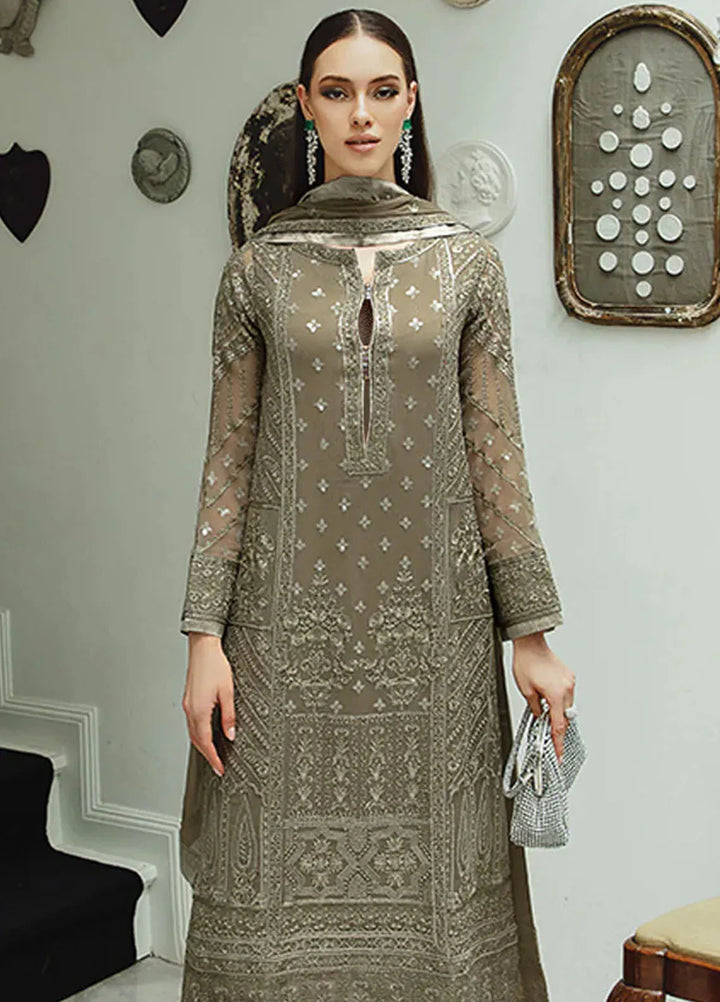 Ariya By Maryum N Maria Embroidered Chiffon Suit Unstitched 3 Piece MNM24A 504 Zarin - Formals Collection