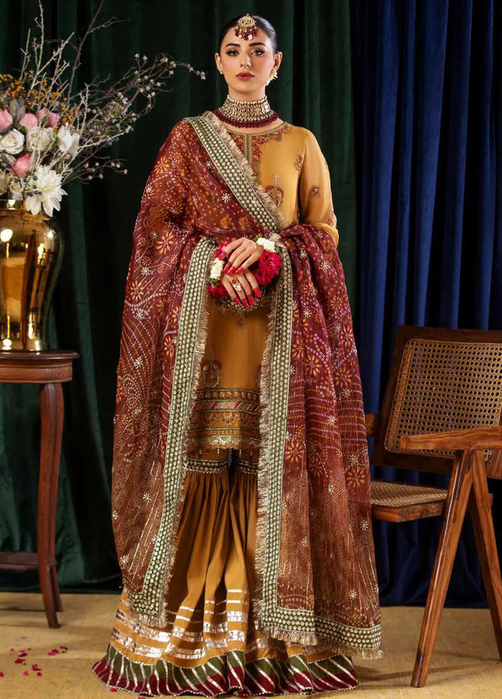 Aroha By Riaz Arts Embroidered Chiffon Suit Unstitched 4 Piece RA24AW AR-01 - Luxury Collection