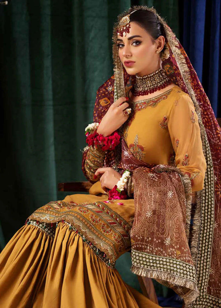 Aroha By Riaz Arts Embroidered Chiffon Suit Unstitched 4 Piece RA24AW AR-01 - Luxury Collection