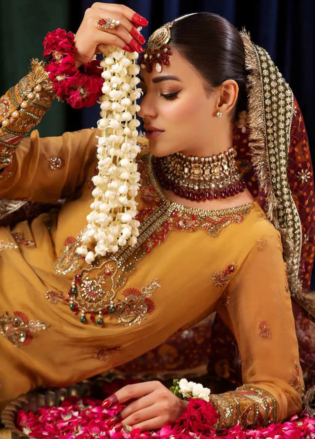 Aroha By Riaz Arts Embroidered Chiffon Suit Unstitched 4 Piece RA24AW AR-01 - Luxury Collection