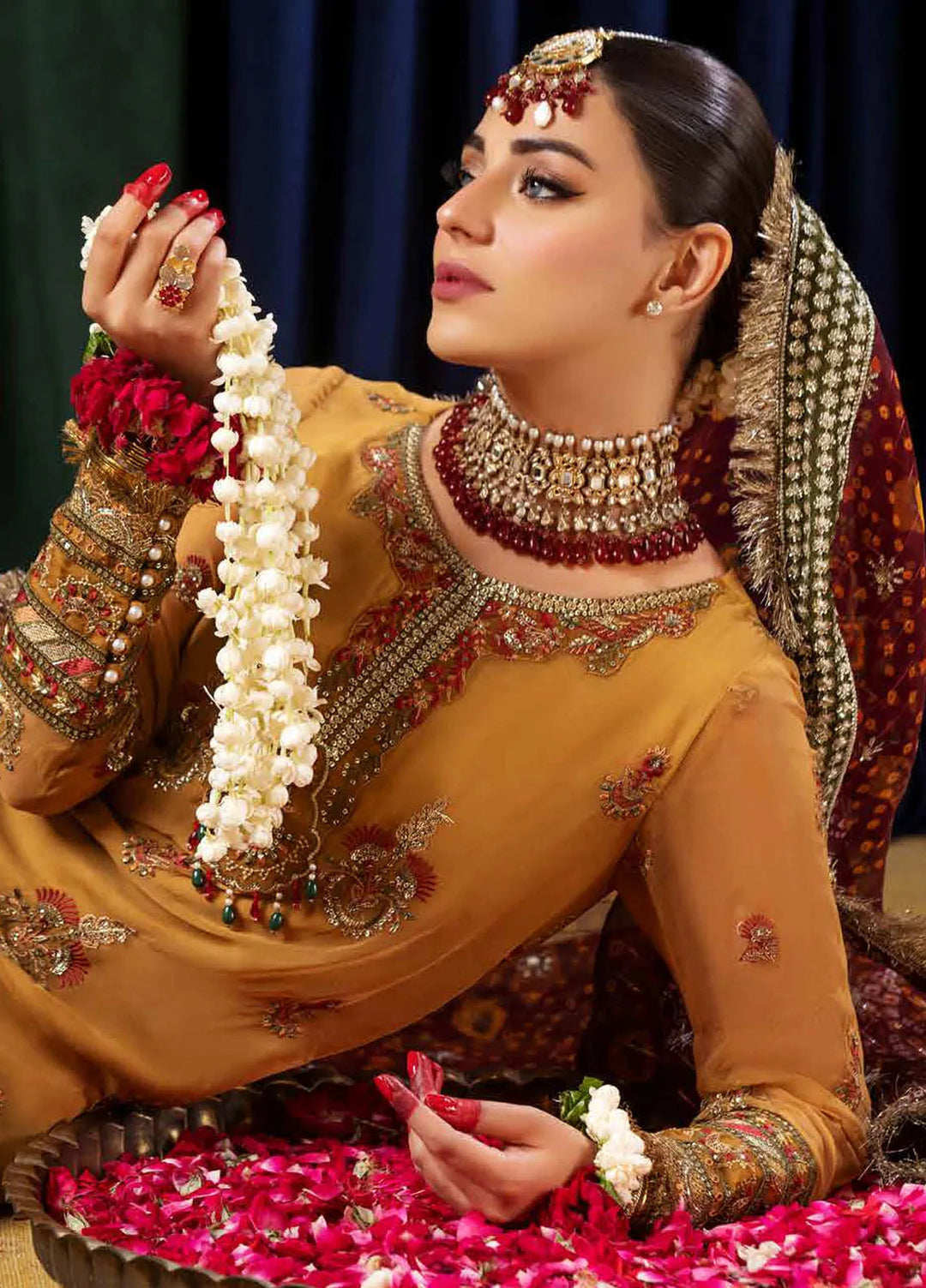 Aroha By Riaz Arts Embroidered Chiffon Suit Unstitched 4 Piece RA24AW AR-01 - Luxury Collection