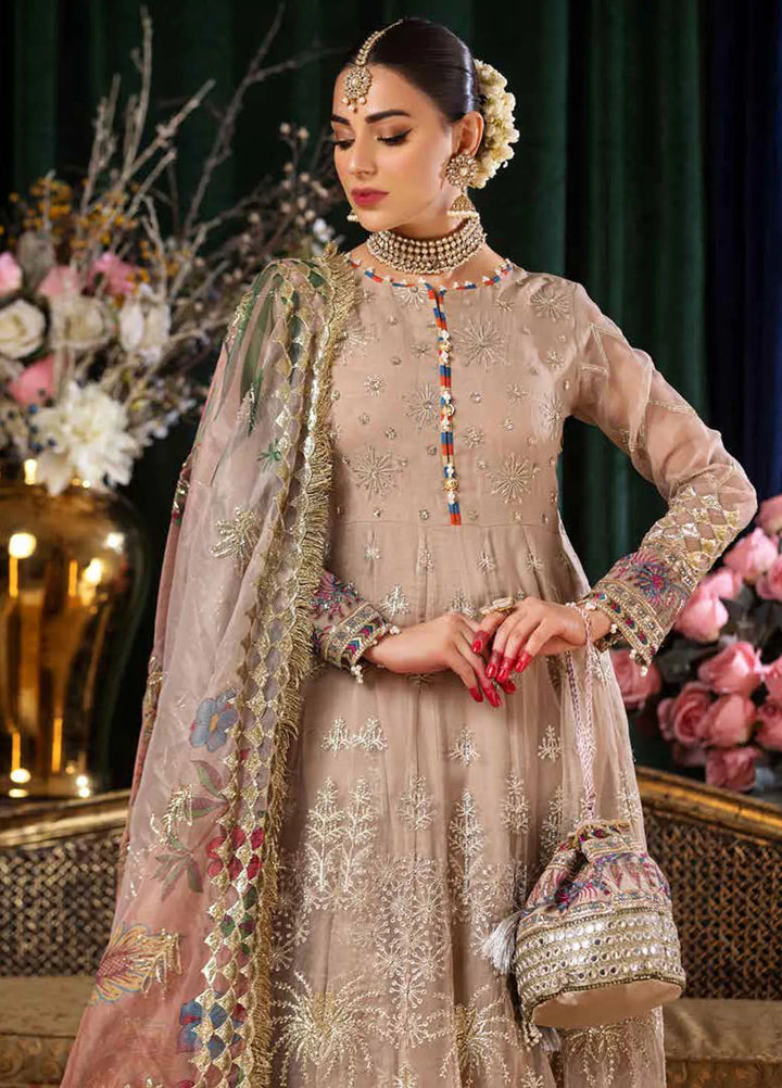 Aroha By Riaz Arts Embroidered Organza Suit Unstitched 4 Piece RA24AW AR-04 - Luxury Collection
