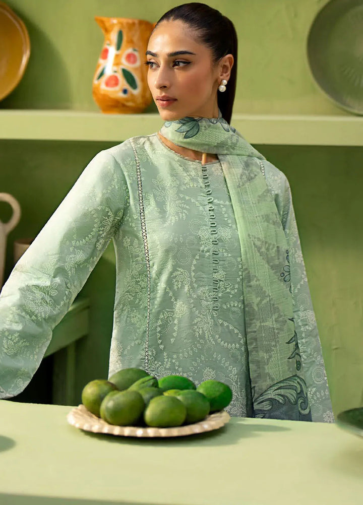 Artisan by Seran Embroidered Lawn Suit Unstitched 3 Piece SRN25A D-04 Lagune - Summer Collection