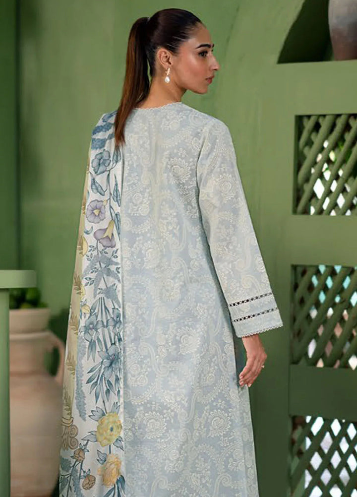 Artisan by Seran Embroidered Lawn Suit Unstitched 3 Piece SRN25A D-05 Glace - Summer Collection