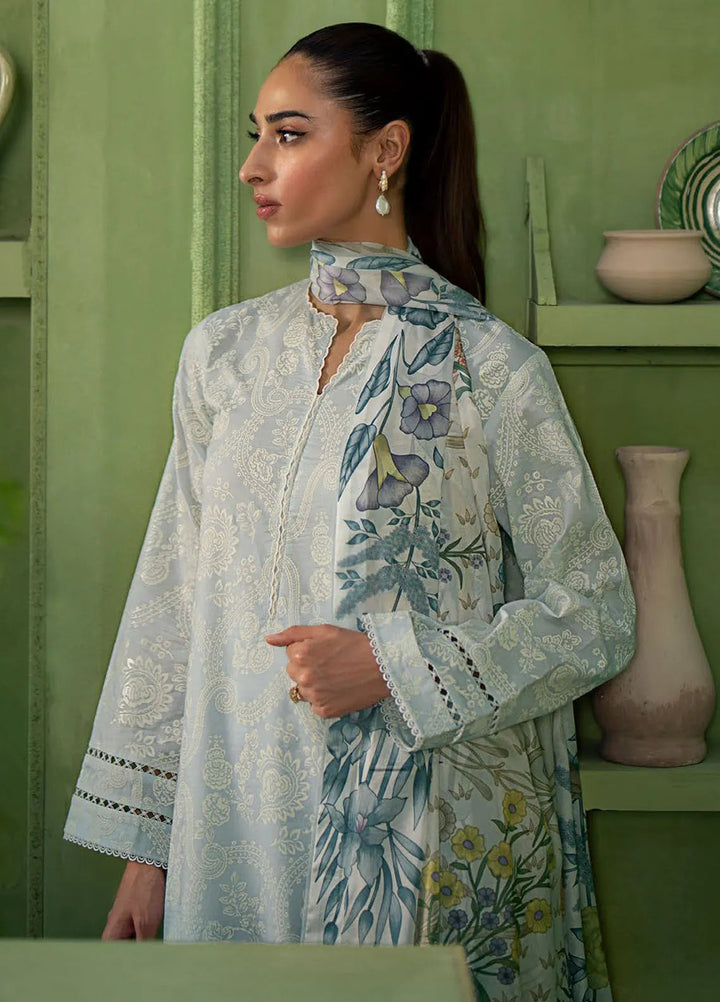 Artisan by Seran Embroidered Lawn Suit Unstitched 3 Piece SRN25A D-05 Glace - Summer Collection