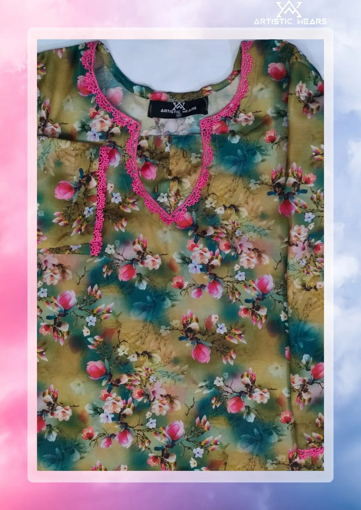 Artistic Wear Pret Lawn 2 Piece Suit Busy Flora Print