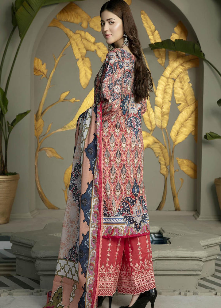 Arwa by Adan's Libas Embroidered Lawn Suits Unstitched 3 Piece AL21AR-2 D-01 - Summer Collection