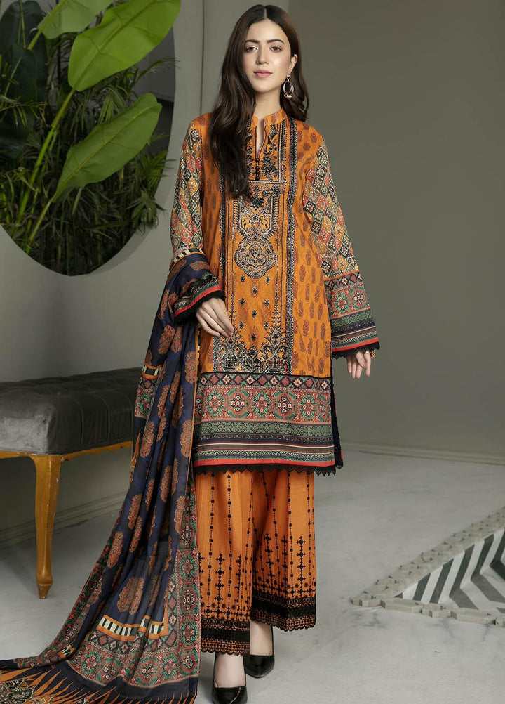 Arwa by Adan's Libas Embroidered Lawn Suits Unstitched 3 Piece AL21AR-2 D-02 - Summer Collection