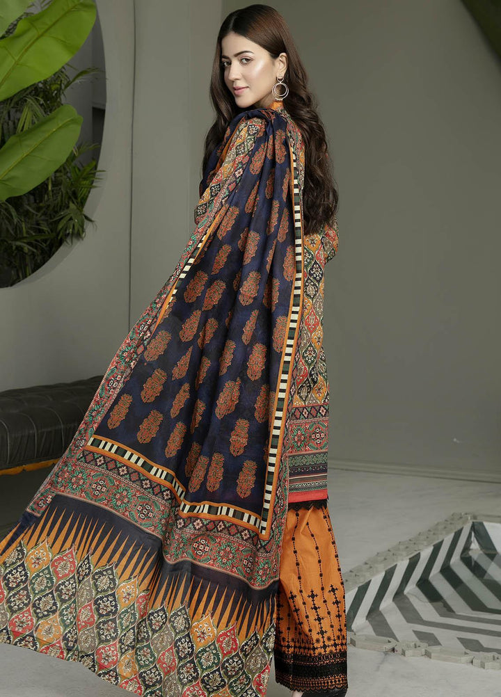 Arwa by Adan's Libas Embroidered Lawn Suits Unstitched 3 Piece AL21AR-2 D-02 - Summer Collection