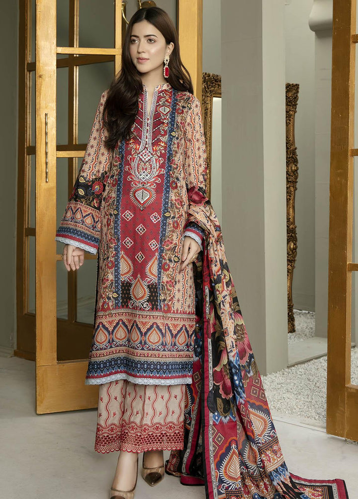 Arwa by Adan's Libas Embroidered Lawn Suits Unstitched 3 Piece AL21AR-2 D-03 - Summer Collection