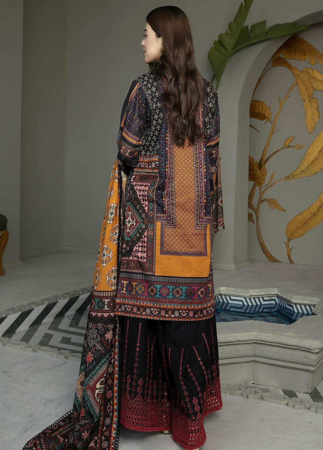Arwa by Adan's Libas Embroidered Lawn Suits Unstitched 3 Piece AL21AR-2 D-04 - Summer Collection