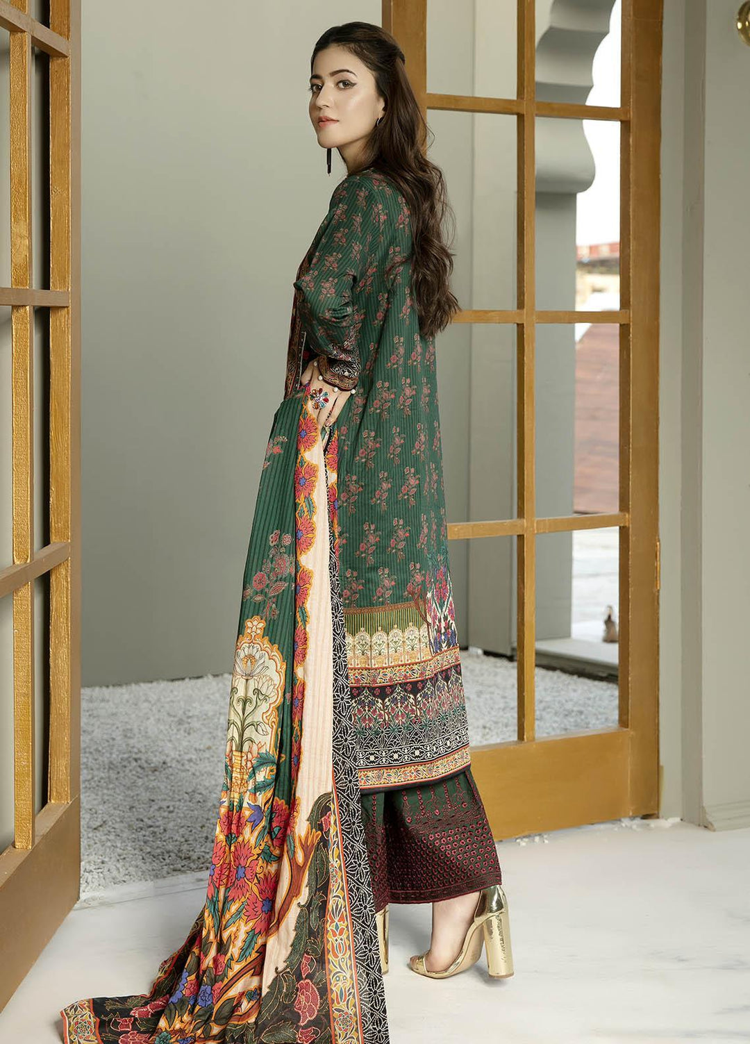 Arwa by Adan's Libas Embroidered Lawn Suits Unstitched 3 Piece AL21AR-2 D-06 - Summer Collection