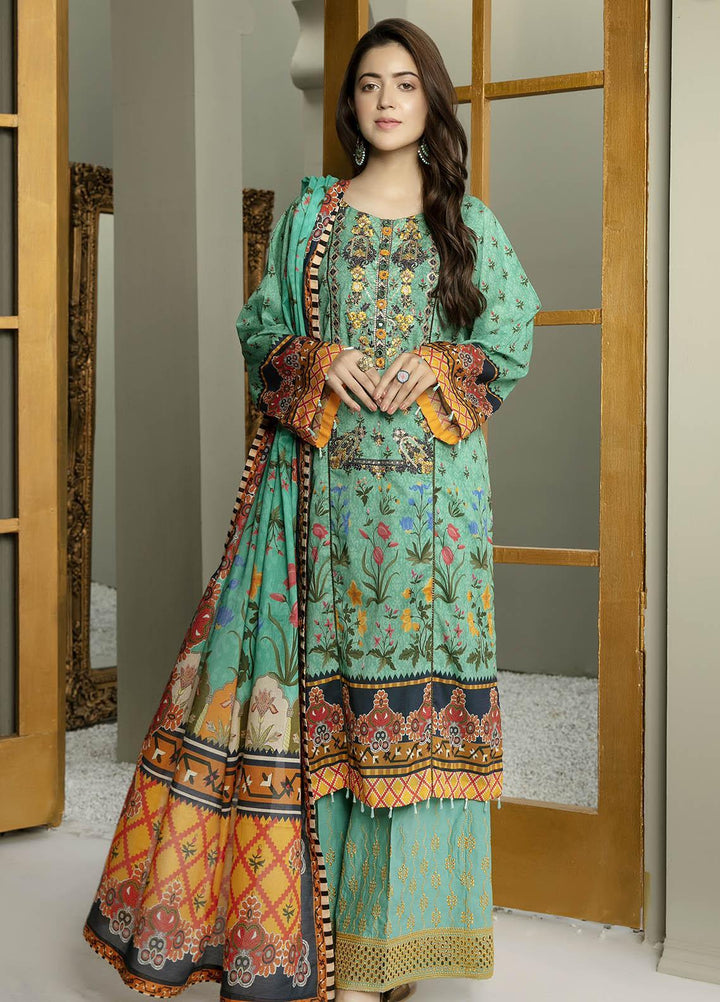 Arwa by Adan's Libas Embroidered Lawn Suits Unstitched 3 Piece AL21AR-2 D-07 - Summer Collection