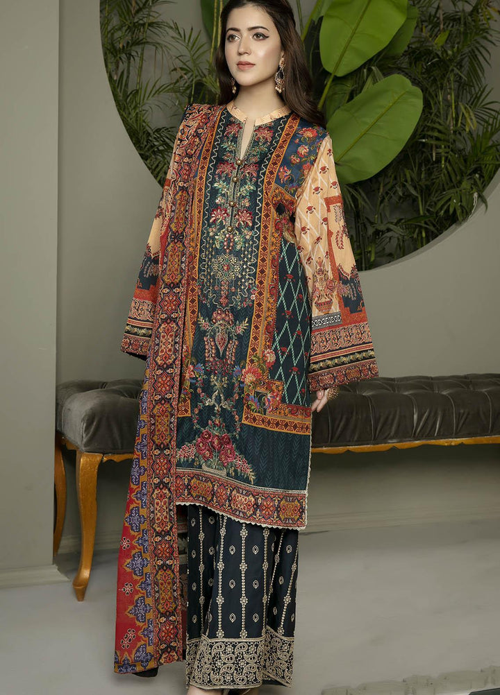 Arwa by Adan's Libas Embroidered Lawn Suits Unstitched 3 Piece AL21AR-2 D-08 - Summer Collection