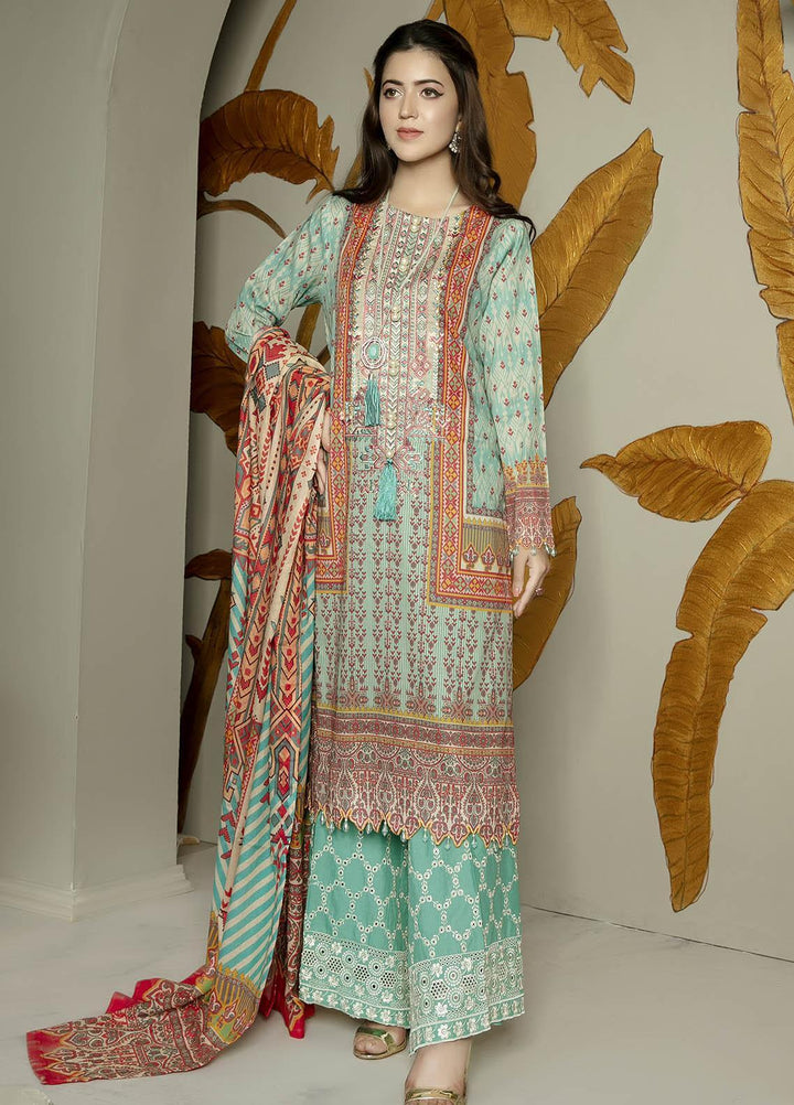 Arwa by Adan's Libas Embroidered Lawn Suits Unstitched 3 Piece AL21AR-2 D-09 - Summer Collection