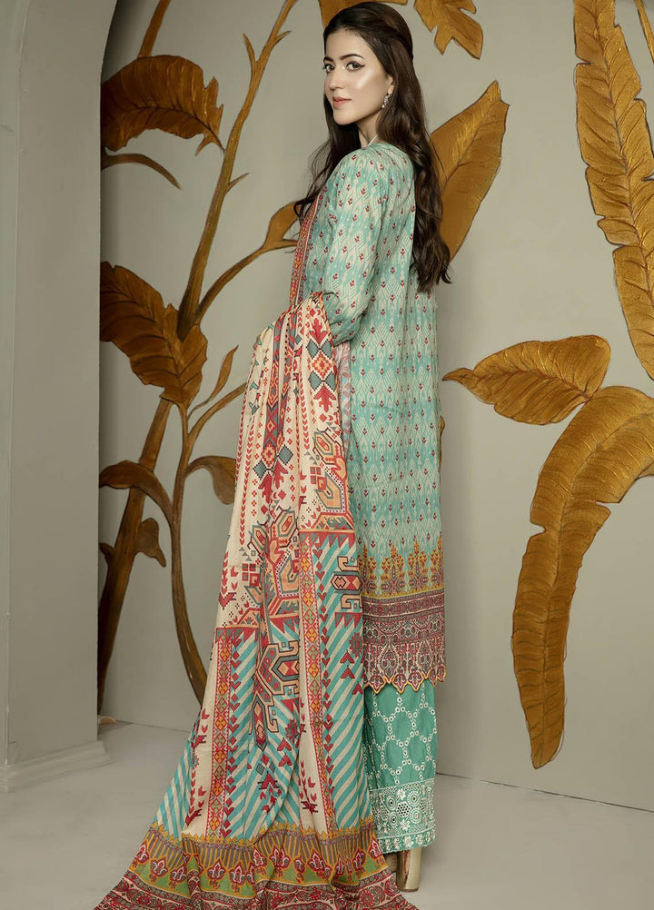 Arwa by Adan's Libas Embroidered Lawn Suits Unstitched 3 Piece AL21AR-2 D-09 - Summer Collection