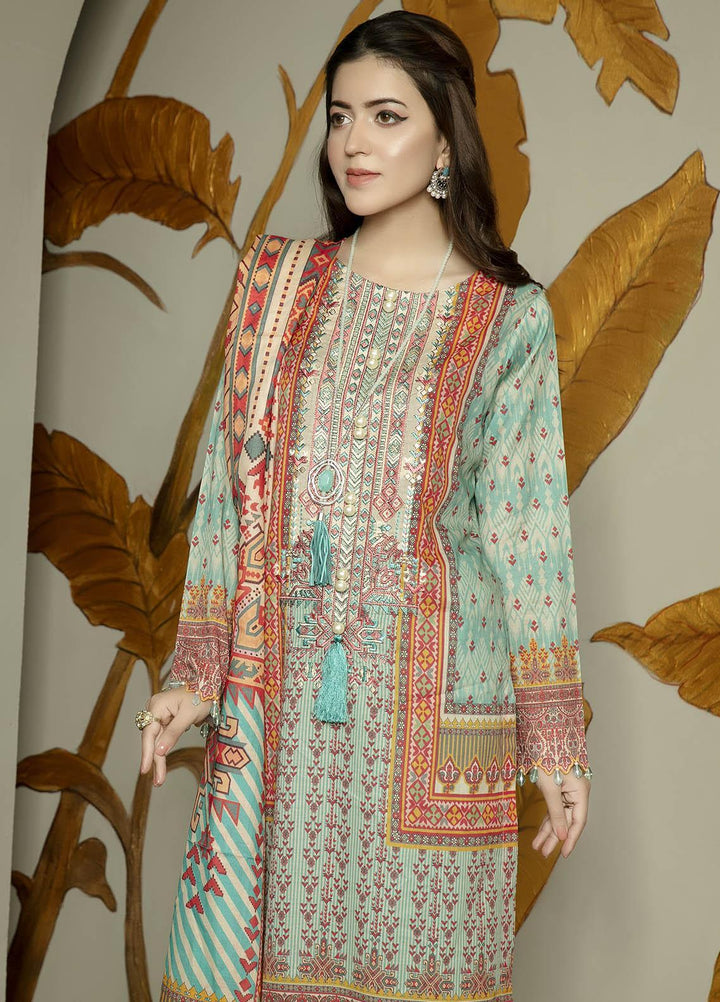 Arwa by Adan's Libas Embroidered Lawn Suits Unstitched 3 Piece AL21AR-2 D-09 - Summer Collection