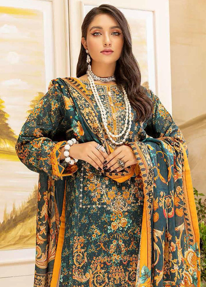 Arwa by Adan's Libas Embroidered Lawn Suits Unstitched 3 Piece AL21AR-3 D-04 - Summer Collection