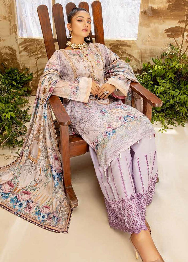 Arwa by Adan's Libas Embroidered Lawn Suits Unstitched 3 Piece AL21AR-3 D-09 - Summer Collection