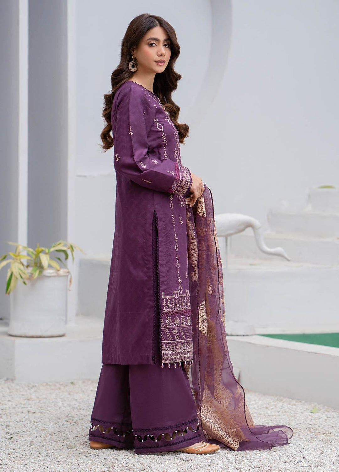 Arzoo by Humdum Embroidered Lawn Suits Unstitched 3 Piece HD23A 05 - Summer Collection