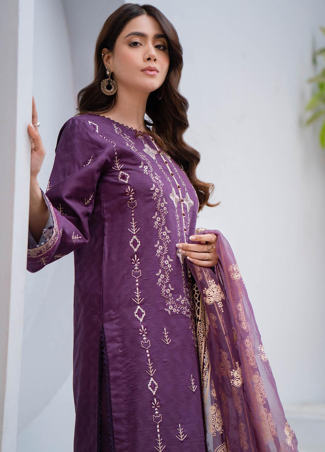 Arzoo by Humdum Embroidered Lawn Suits Unstitched 3 Piece HD23A 05 - Summer Collection